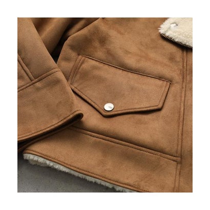 UGG ジャケット W FINNIAN LUXEFLUFF MOTO JACKET 1175610 （CHE/CHESTNUT）｜詳細画像