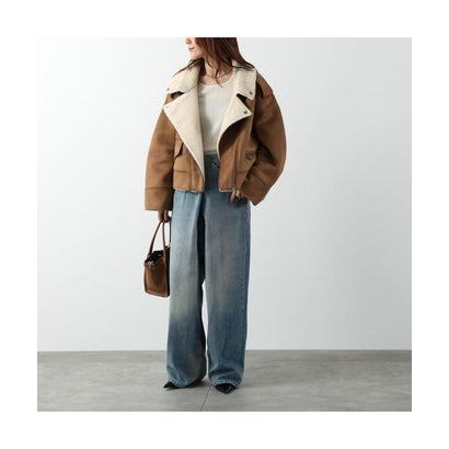 UGG ジャケット W FINNIAN LUXEFLUFF MOTO JACKET 1175610 （CHE/CHESTNUT）｜詳細画像