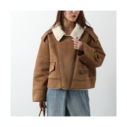 UGG ジャケット W FINNIAN LUXEFLUFF MOTO JACKET 1175610 （CHE/CHESTNUT）｜詳細画像