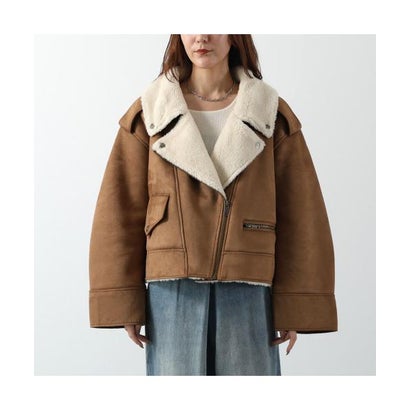 UGG ジャケット W FINNIAN LUXEFLUFF MOTO JACKET 1175610 （CHE/CHESTNUT）｜詳細画像