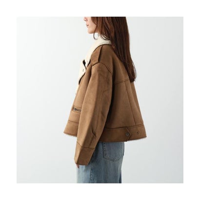 UGG ジャケット W FINNIAN LUXEFLUFF MOTO JACKET 1175610 （CHE/CHESTNUT）｜詳細画像