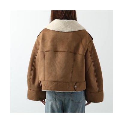 UGG ジャケット W FINNIAN LUXEFLUFF MOTO JACKET 1175610 （CHE/CHESTNUT）｜詳細画像