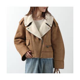 ジャケット W FINNIAN LUXEFLUFF MOTO JACKET 1175610 （CHE/CHESTNUT）