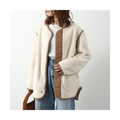 UGG ボアジャケット W EMMERSYN UGGBRAID JACKET 1171461 （CRM/CREAM-ホワイト）｜詳細画像