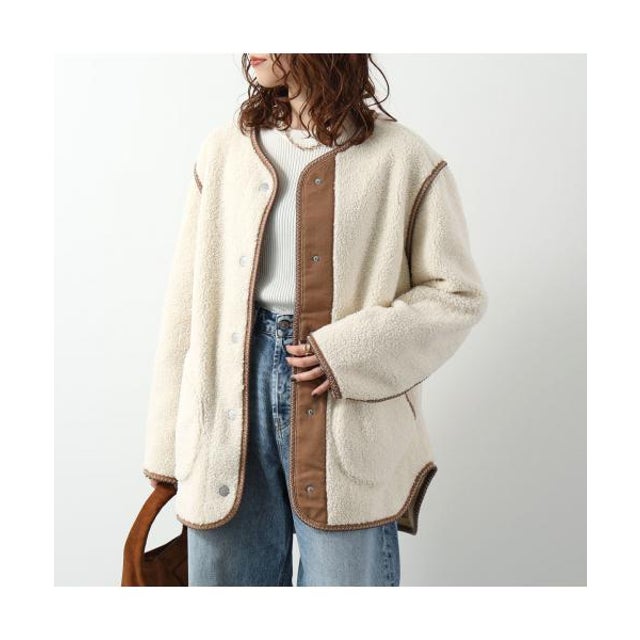 ボアジャケット W EMMERSYN UGGBRAID JACKET 1171461 （CRM/CREAM-ホワイト）