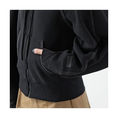 UGG パーカー W CLASSIC FULL-ZIP HOODIE 1180556 （BLK/BLACK-ブラック）｜詳細画像
