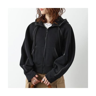UGG パーカー W CLASSIC FULL-ZIP HOODIE 1180556 （BLK/BLACK-ブラック）｜詳細画像
