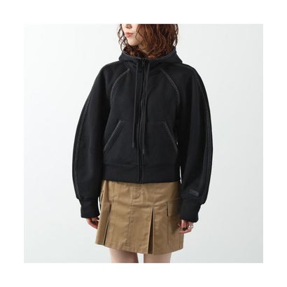 UGG パーカー W CLASSIC FULL-ZIP HOODIE 1180556 （BLK/BLACK-ブラック）｜詳細画像