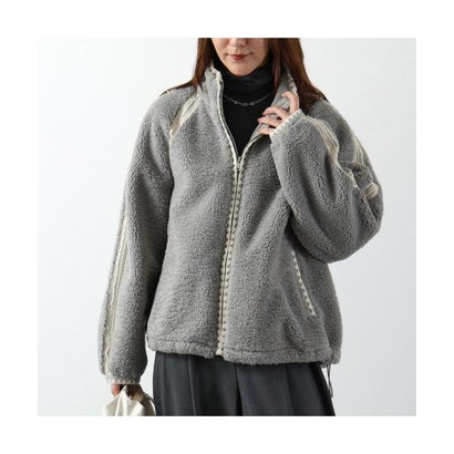 UGG フリースジャケット NIKIA CROCHET UGGFLUFF JACKET 1161670 （CBB/COBBLE-グレー）｜詳細画像