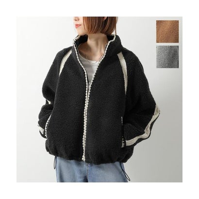 UGG フリースジャケット NIKIA CROCHET UGGFLUFF JACKET 1161670 （CBB/COBBLE-グレー）｜詳細画像