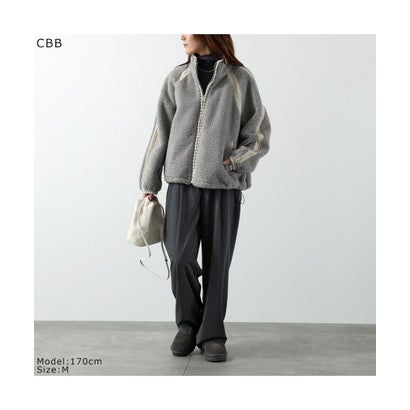 UGG フリースジャケット NIKIA CROCHET UGGFLUFF JACKET 1161670 （CBB/COBBLE-グレー）｜詳細画像
