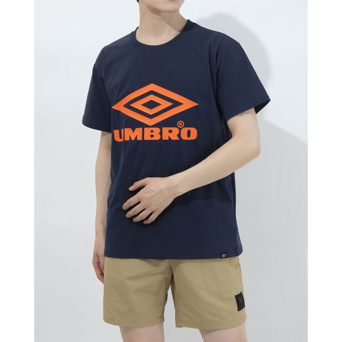 アンブロ UMBRO 半袖機能Tシャツ HE ビツグロゴTシヤツ ULURJA56 （ネイビー） -靴＆ファッション通販  ロコンド〜自宅で試着、気軽に返品