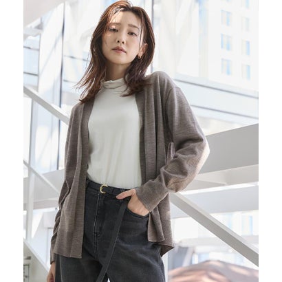 【アンサンブル可能】シルクウールカシミヤカーディガン （グレージュ(050)）｜詳細画像
