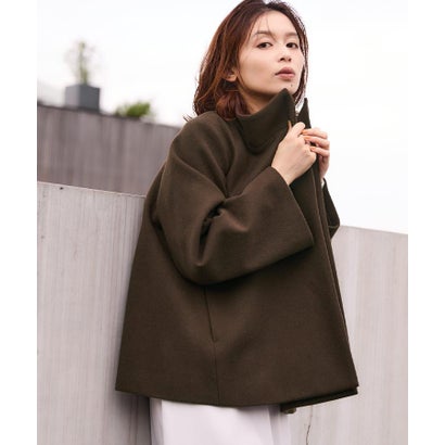 【名品】ウールショートコート （サックスブルー(090)）｜詳細画像