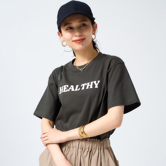 
                    【Healthy DENIM】HealthyロゴTシャツ （ブラック(019)）