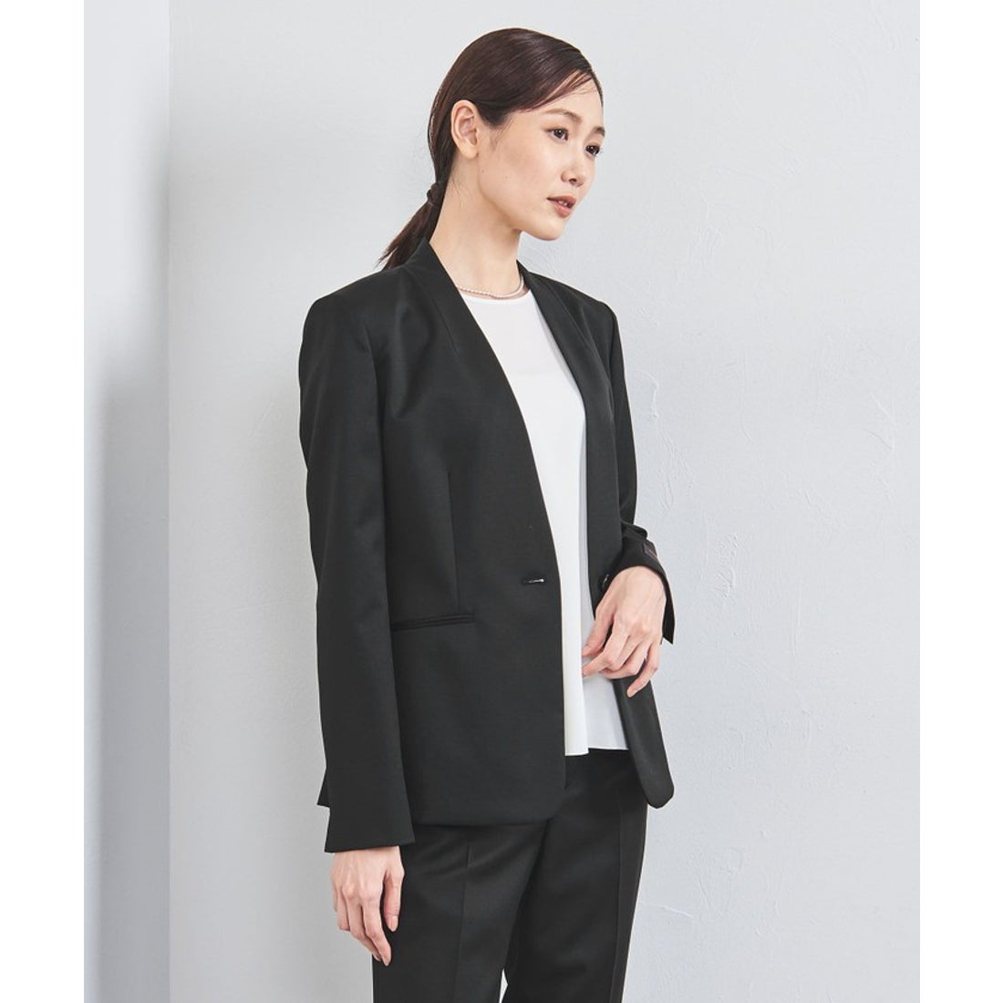 UNITED ARROWS CANONICO ノーラペル ジャケット - ファッション通販 