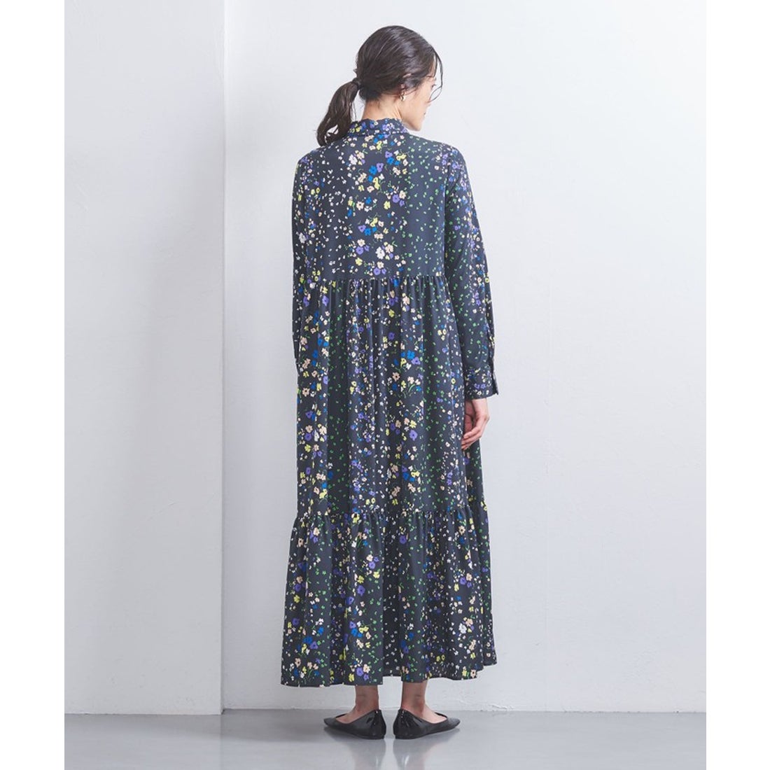 ユナイテッドアローズ UNITED ARROWS フラワープリント ロング 