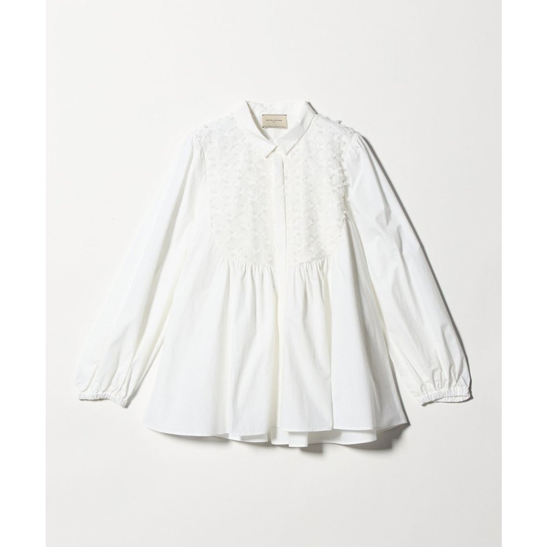 UNITED ARROWS コンビ ギャザー ブラウス （NAVY） - ファッション通販 