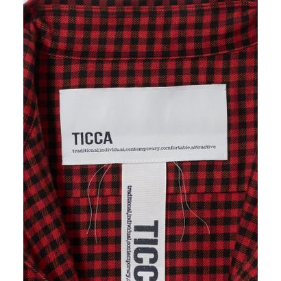 ＜TICCA＞チェック ネルシャツ （RED）｜詳細画像
