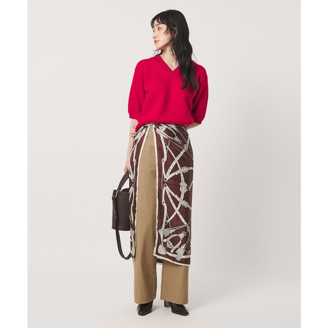 UNITED ARROWS ＜manipuri＞SILK 88×88 スカーフ 26FW （その他1