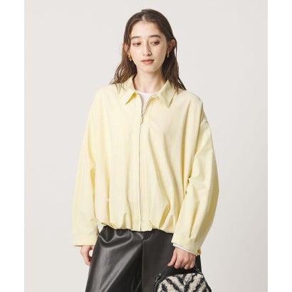 ユナイテッドアローズ UNITED ARROWS T/W ジップアップ シャツ （YELLOW）｜詳細画像