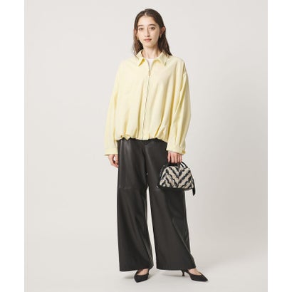 ユナイテッドアローズ UNITED ARROWS T/W ジップアップ シャツ （YELLOW）｜詳細画像