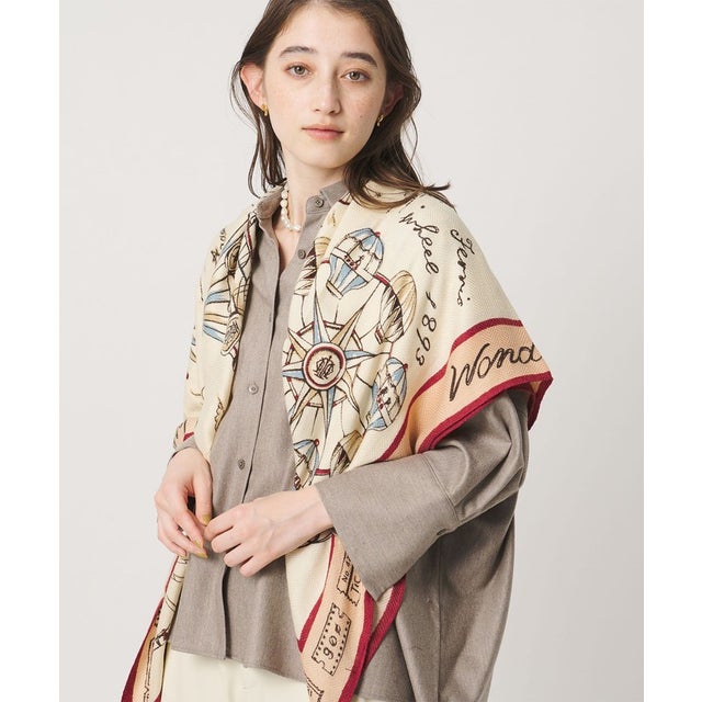 ＜manipuri＞W/SI 26FW ストール2 （PINK）