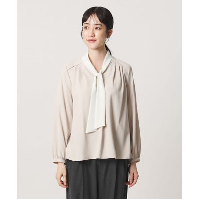 ジョーゼット ボウタイ ブラウス （OFF WHITE）｜詳細画像