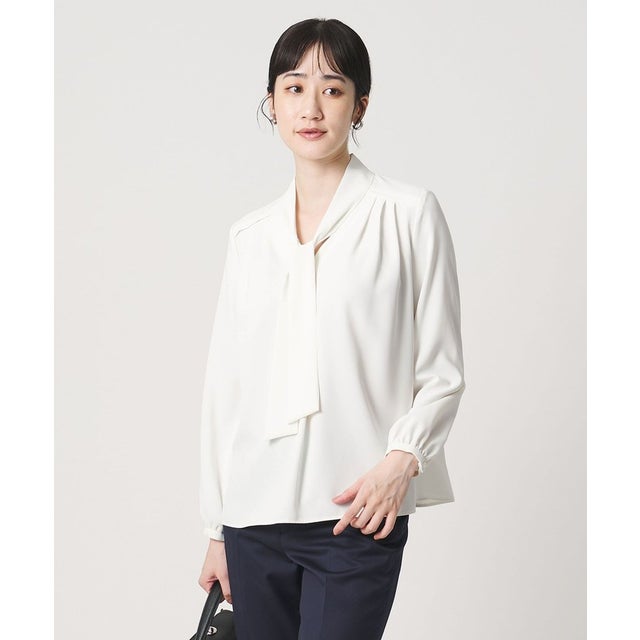 ジョーゼット ボウタイ ブラウス （OFF WHITE）