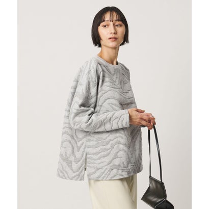 ジャガード スウェット プルオーバー カットソー （OFF WHITE）｜詳細画像