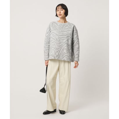 ジャガード スウェット プルオーバー カットソー （OFF WHITE）｜詳細画像