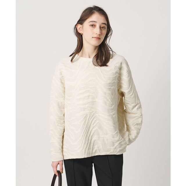 ジャガード スウェット プルオーバー カットソー （OFF WHITE）