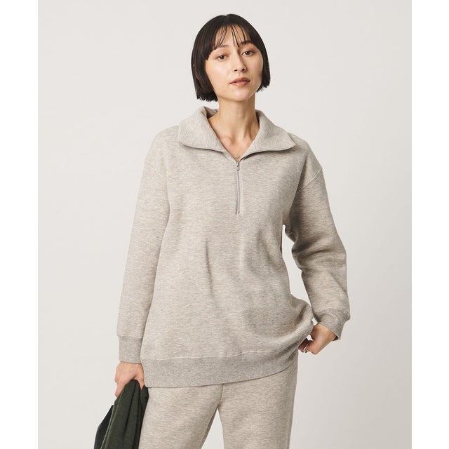 ジップ アップ プルオーバー スウェット （NATURAL）