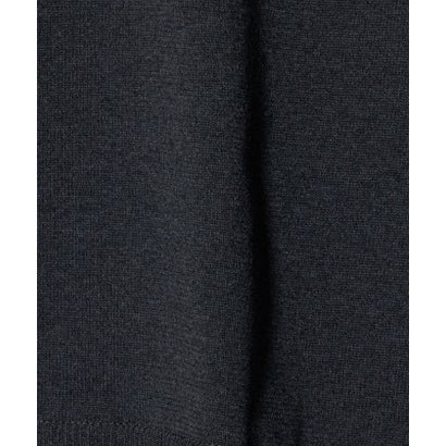 スカラップ コンビ ブラウス ニット （NAVY）｜詳細画像