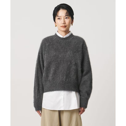 フォックスカシミヤ クルーネック ショート ニット （OFF WHITE）｜詳細画像