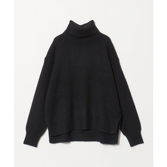 5G ウール カシミヤ タートルネック ニット （BLACK）