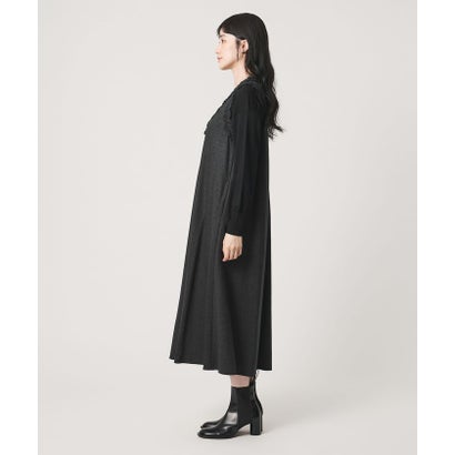 タック フリル ジャンパースカート （BLACK）｜詳細画像