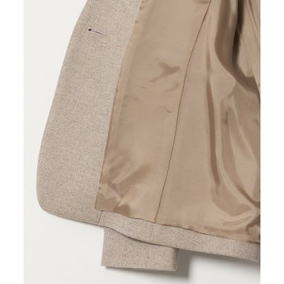 ユナイテッドアローズ UNITED ARROWS クラス ツイード ノーカラー ジャケット （LT.GRAY）｜詳細画像