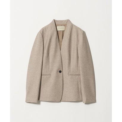 ユナイテッドアローズ UNITED ARROWS クラス ツイード ノーカラー ジャケット （NATURAL）｜詳細画像