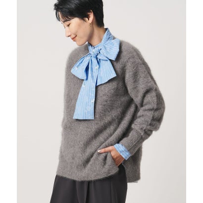 ユナイテッドアローズ UNITED ARROWS フォックスカシミヤ クルーネック ニット （BLACK）｜詳細画像