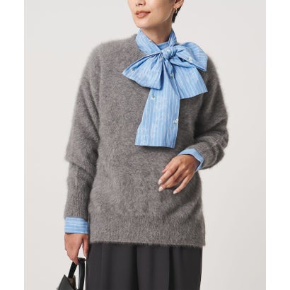 ユナイテッドアローズ UNITED ARROWS フォックスカシミヤ クルーネック ニット （BLACK）｜詳細画像