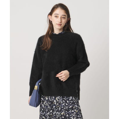 ユナイテッドアローズ UNITED ARROWS フォックスカシミヤ クルーネック ニット （BLACK）｜詳細画像