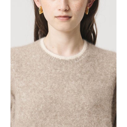 ユナイテッドアローズ UNITED ARROWS フォックスカシミヤ スパンコール クルーネック ニット （DK.GRAY）｜詳細画像