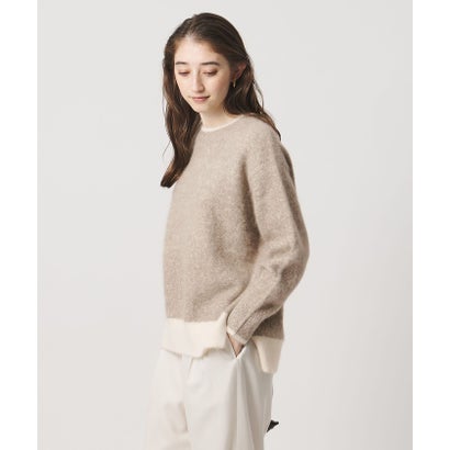 ユナイテッドアローズ UNITED ARROWS フォックスカシミヤ スパンコール クルーネック ニット （LT.PINK）｜詳細画像