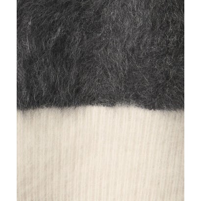 ユナイテッドアローズ UNITED ARROWS フォックスカシミヤ スパンコール Vネック ニット （DK.GRAY）｜詳細画像