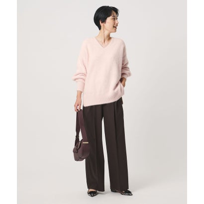 ユナイテッドアローズ UNITED ARROWS フォックスカシミヤ スパンコール Vネック ニット （DK.GRAY）｜詳細画像