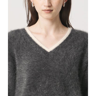 ユナイテッドアローズ UNITED ARROWS フォックスカシミヤ スパンコール Vネック ニット （その他2）｜詳細画像