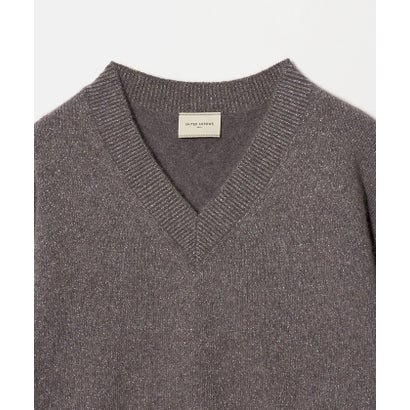 ユナイテッドアローズ UNITED ARROWS フォックス ウール ラメ Vネック ニット （OFF WHITE）｜詳細画像