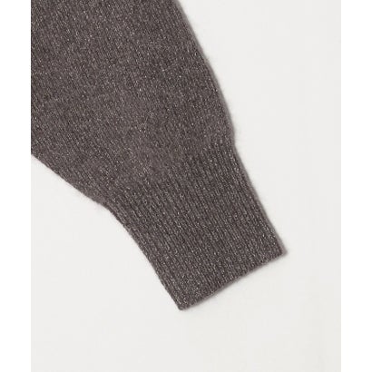 ユナイテッドアローズ UNITED ARROWS フォックス ウール ラメ Vネック ニット （LT.GRAY）｜詳細画像
