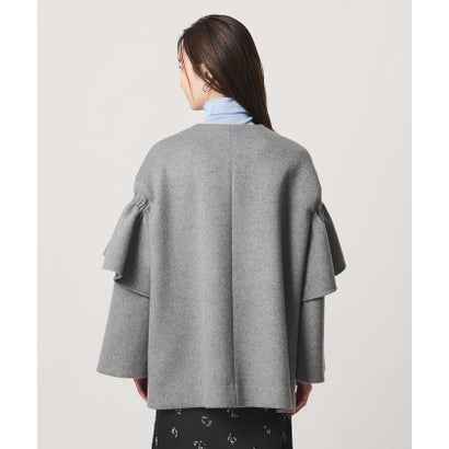 ユナイテッドアローズ UNITED ARROWS フリルスリーブ コート （BLACK）｜詳細画像